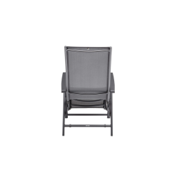 KETTLER CIRRUS SILVER-LINE RELAX - fotel z podnóżkiem (ANTRACYTOWY)